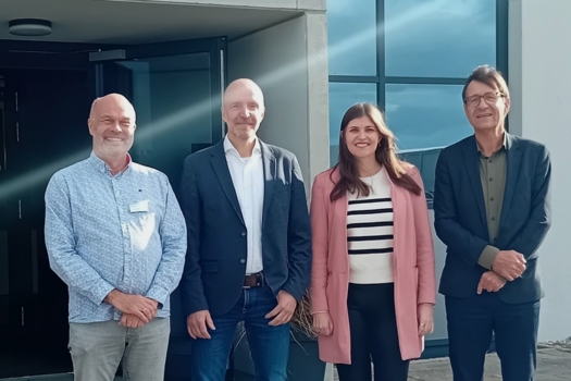 Ingo Schawe, Raimo Sump, Lisa Haus und Bernd Nottebaum (v.l.n.r.)