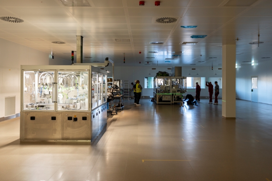 Blick in den künftigen Reinraum